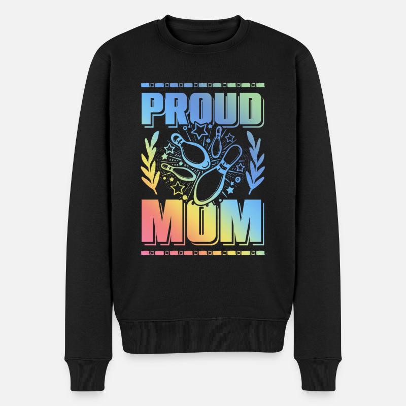 Maman Bowling - Pull Premium bio Homme - noir