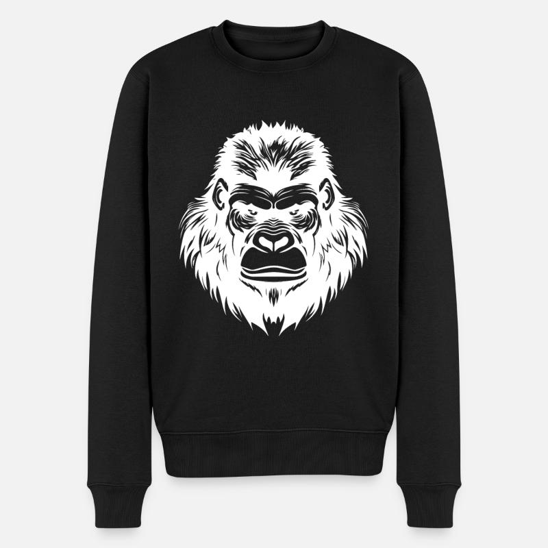 Symbole du gorille - Pull Premium bio Homme - noir