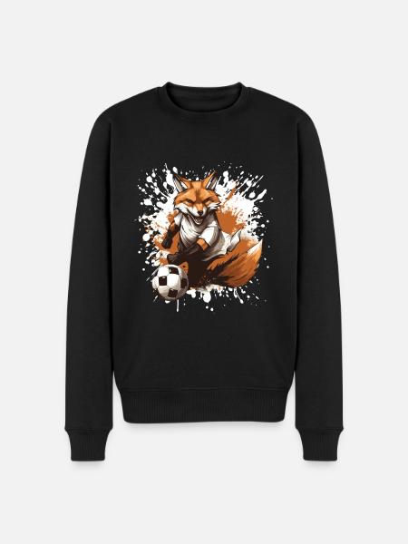 Fuchs Soccer Sports Team - Men's Premium Organic Jumper - black