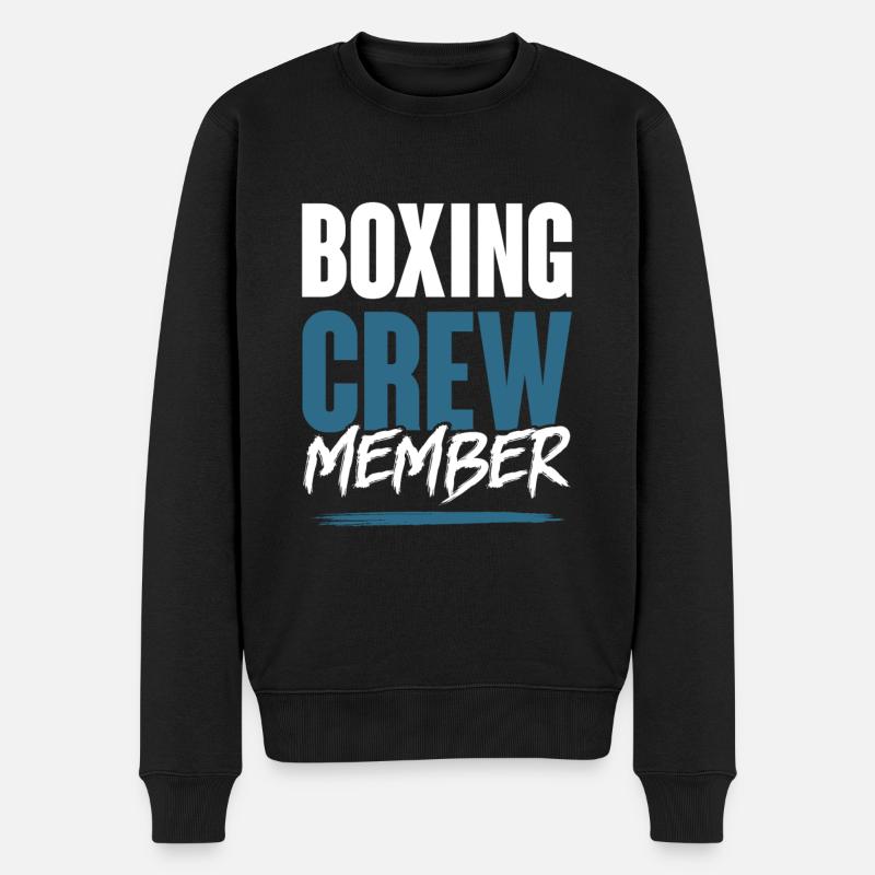 Boxing Crew - Männer Premium Bio Pullover - Schwarz