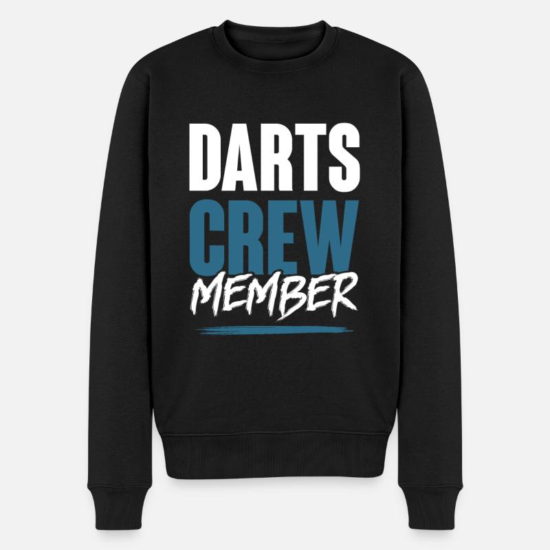 Darts Crew - Männer Premium Bio Pullover - Schwarz