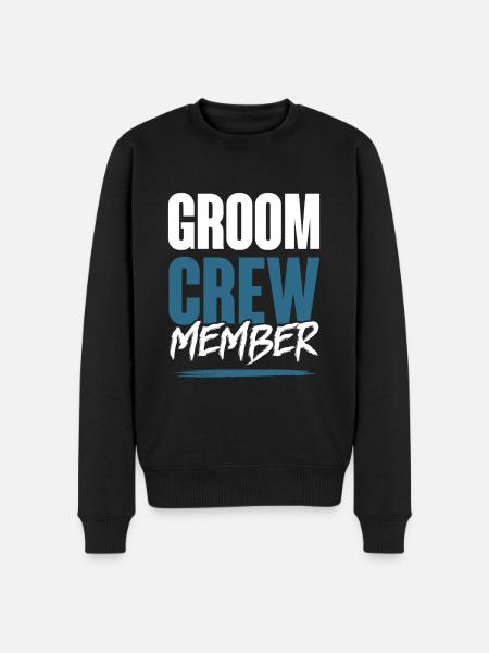Groom Crew - Men's Premium Organic Jumper - black