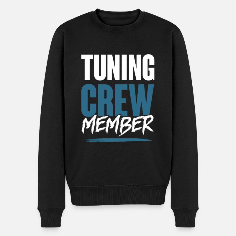 Tuning Crew - Männer Premium Bio Pullover - Schwarz