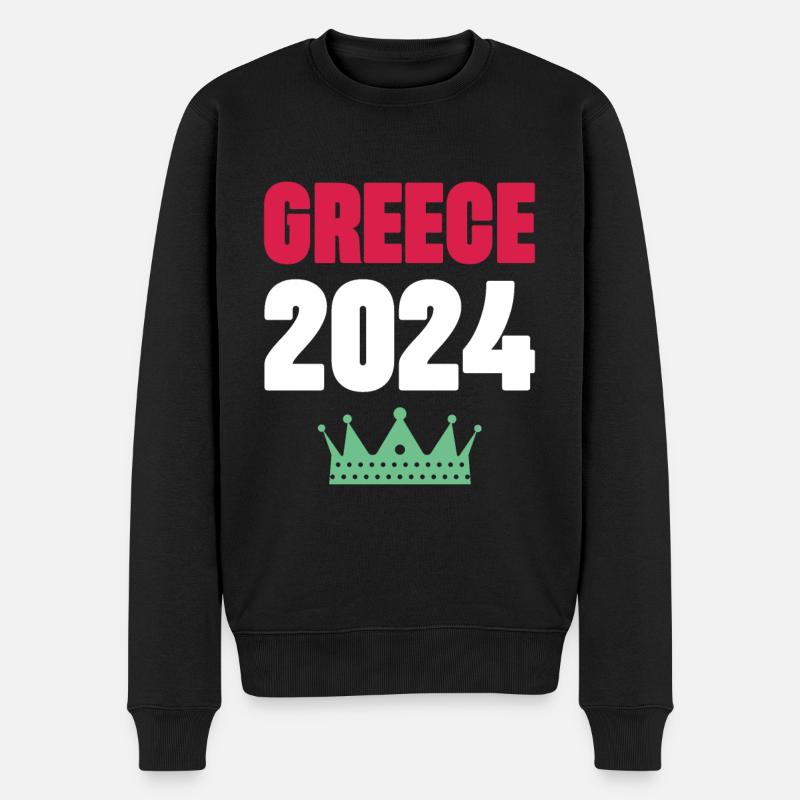 Jours fériés Grèce 2024 - Pull Premium bio Homme - noir