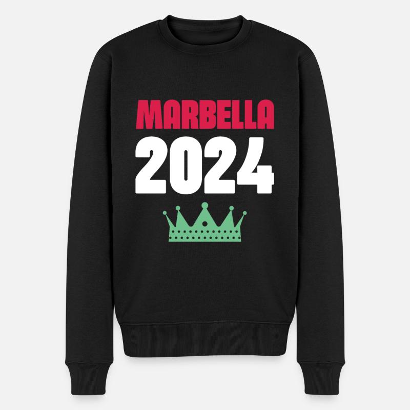Jours fériés Marbella 2024 - Pull Premium bio Homme - noir