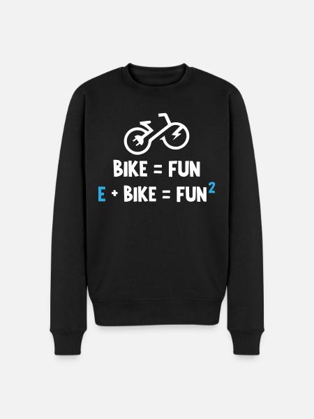 E Bike Is Fun - Men's Premium Organic Jumper - black