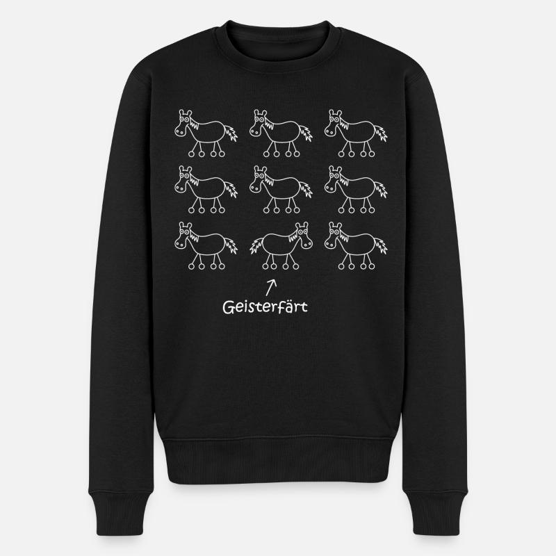 Geisterfahrer, Geisterfärt, färt, Autobahn, fahren - Männer Premium Bio Pullover - Schwarz