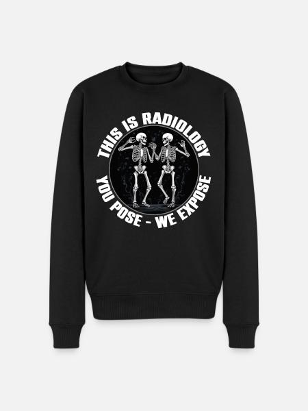 Radiology design funny skeletons radiologist saying - Men's Premium Organic Jumper - black