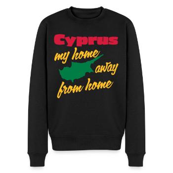 Cyprus home away from home - Men's Premium Organic Jumper - black - Front - Nico (187cm)