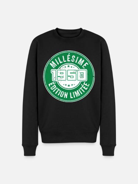 Millésime 1950 | édition limitée - Pull Premium bio Homme - noir