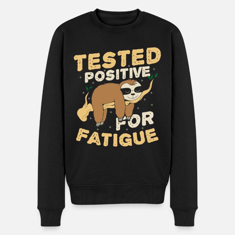 Testé positif à la fatigue - Pull Premium bio Homme - noir