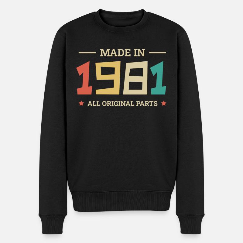 Legendär seit 1981 Original 1981 - Männer Premium Bio Pullover - Schwarz