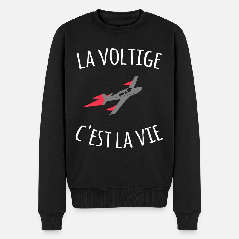 La voltige c'est la vie - Pull Premium bio Homme - noir