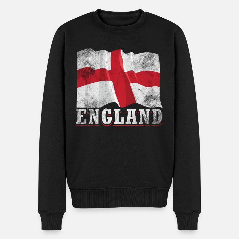 Drapeau de l’Angleterre - Pull Premium bio Homme - noir