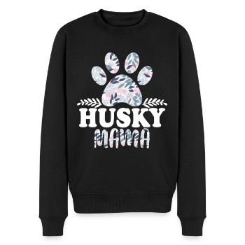 Husky Mama - Männer Premium Bio Pullover - Schwarz - Vorne - Nico (187cm)