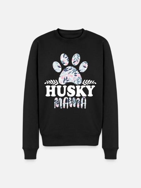 Husky Mama - Men's Premium Organic Jumper - black