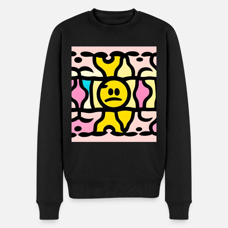 Illustration, Smile imaginaire, absurde et unique - Pull Premium bio Homme - noir