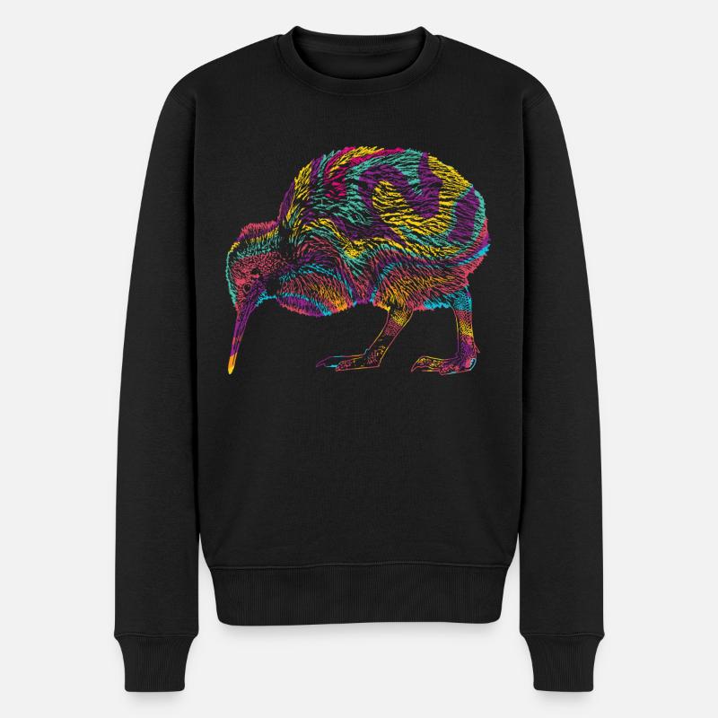 Oiseau kiwi - Pull Premium bio Homme - noir