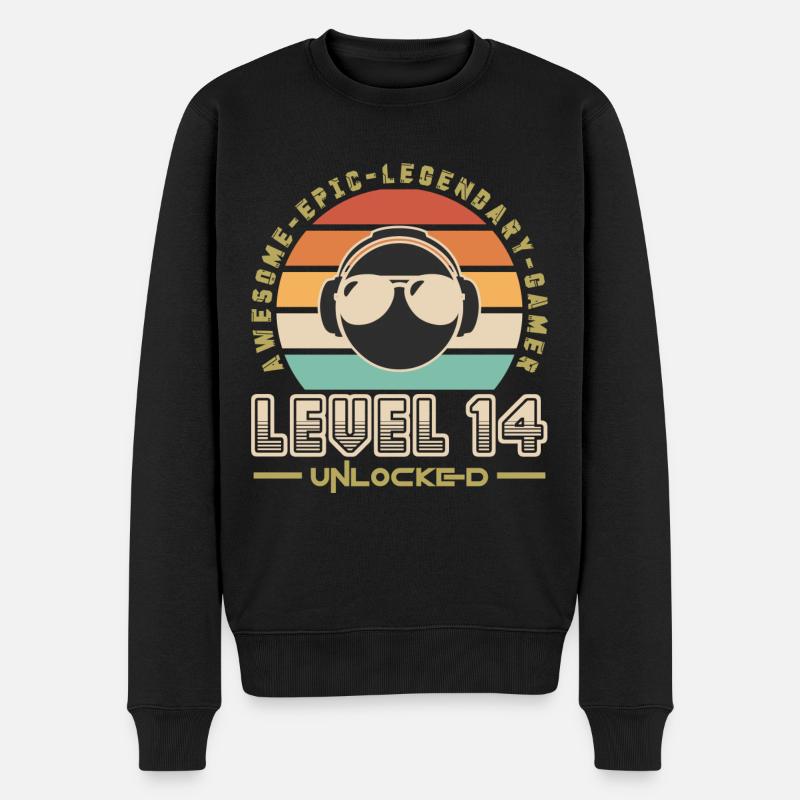 Level 14 - Pull Premium bio Homme - noir