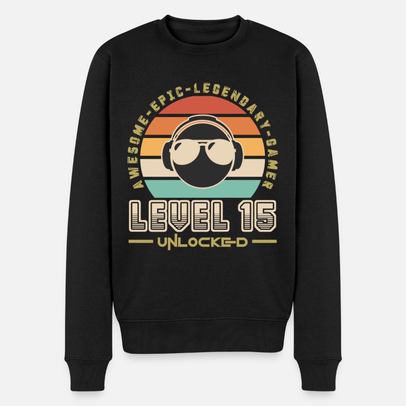 Level 15 - Pull Premium bio Homme - noir