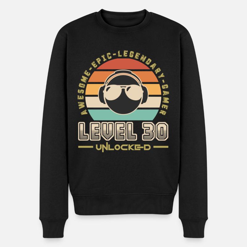 Level 30 - Pull Premium bio Homme - noir