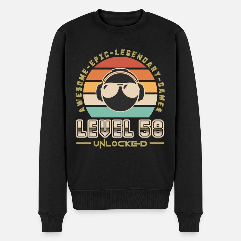 Level 58 - Pull Premium bio Homme - noir