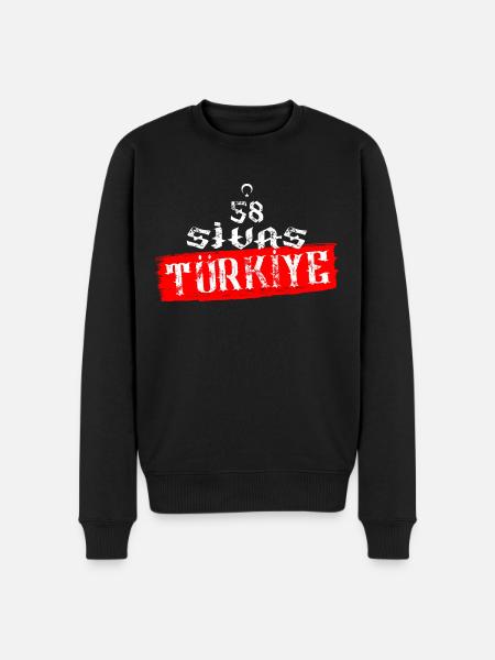 58 Sivas Türkiye - Men's Premium Organic Jumper - black