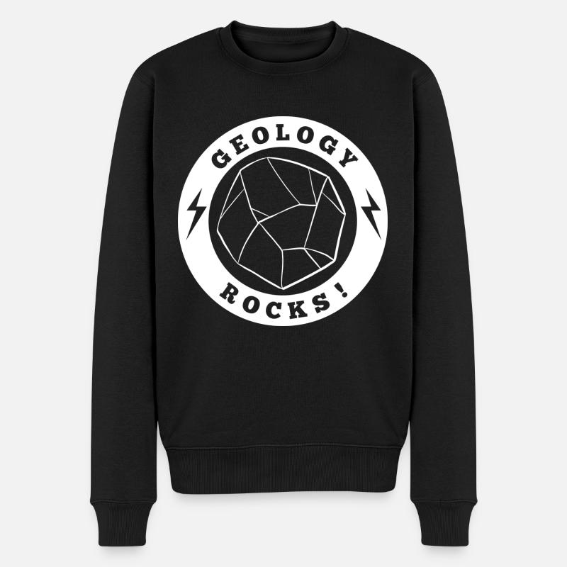 Géologie Rochers - Pull Premium bio Homme - noir