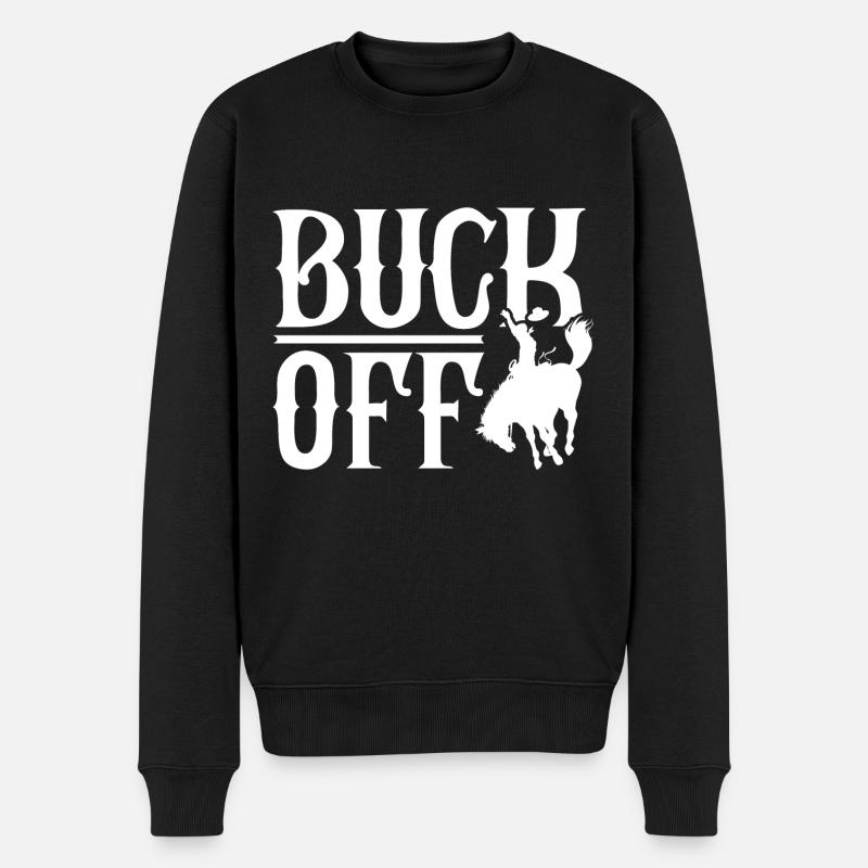 Buck Off - Pull Premium bio Homme - noir