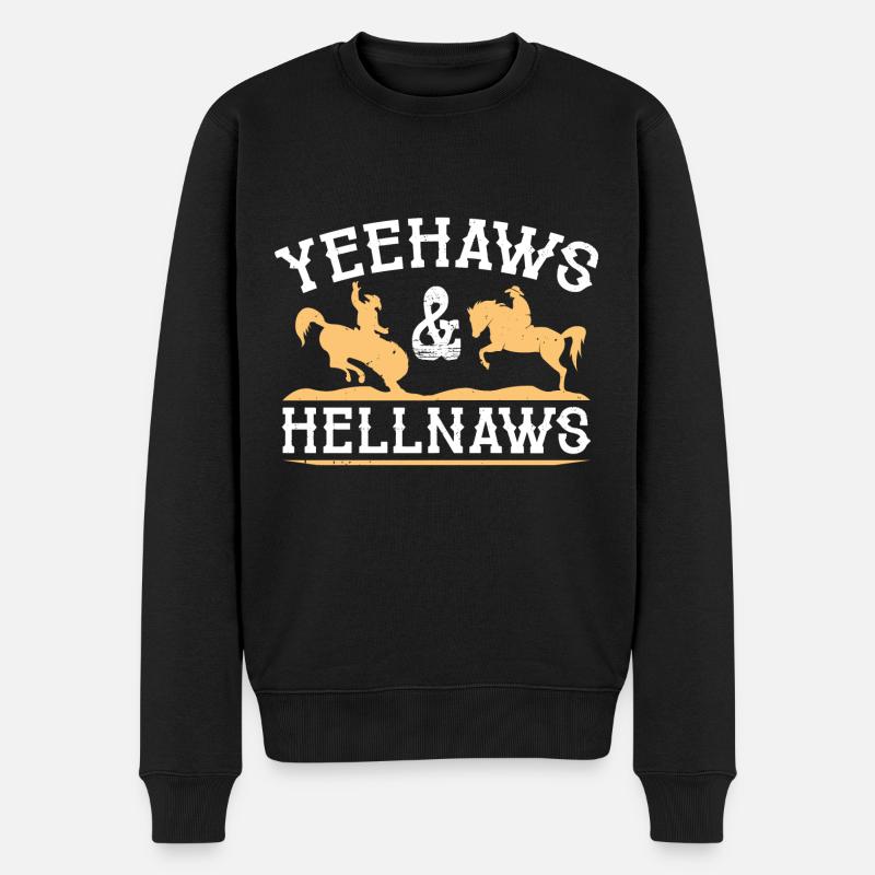 Yeehaws et Hellnaws - Pull Premium bio Homme - noir