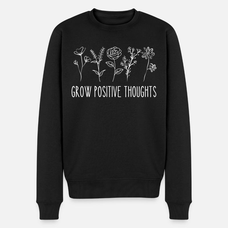 Développer des pensées positives - Pull Premium bio Homme - noir