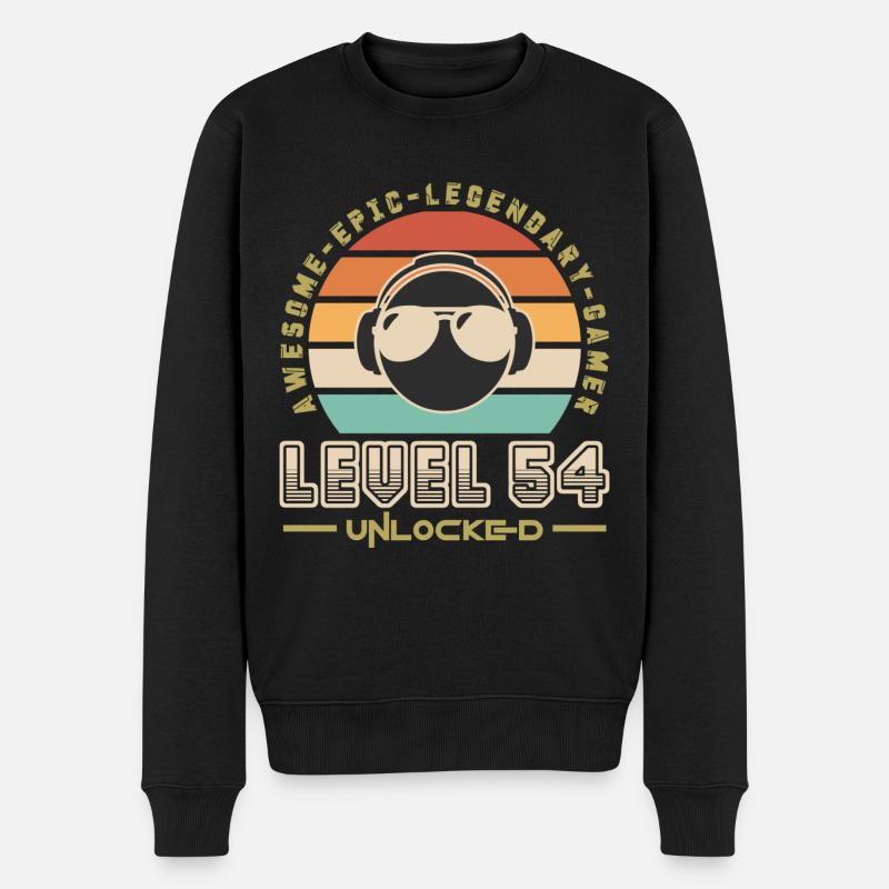 Level 54 - Pull Premium bio Homme - noir