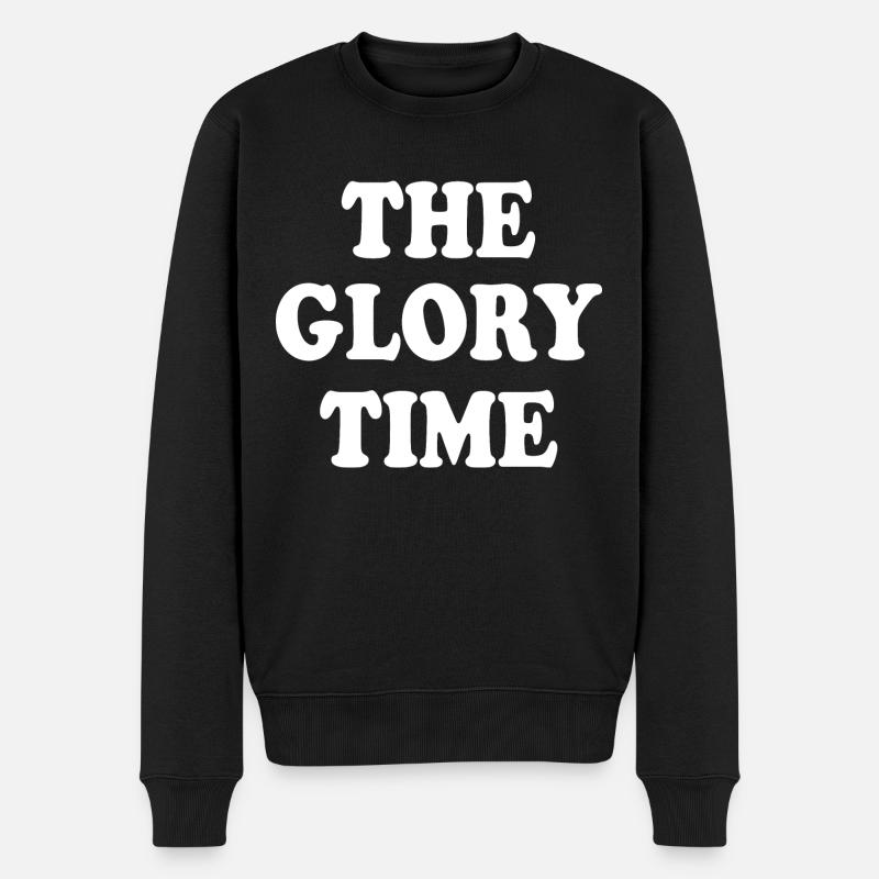 The glory time - Männer Premium Bio Pullover - Schwarz