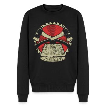 Scie à bois tronçonneuse tronçonneuse tronçonneuse - Pull Premium bio Homme - noir - Devant - Nico (187cm)