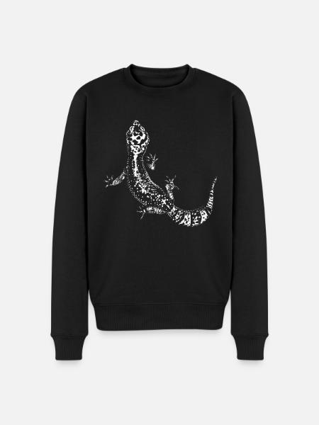 Gecko / Leopard gecko - Men's Premium Organic Jumper - black