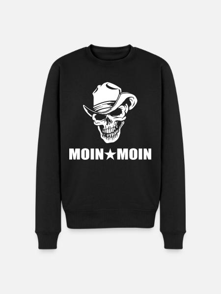 Moin - Männer Premium Bio Pullover - Schwarz