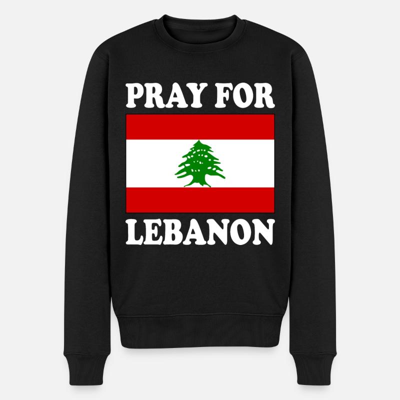 Pray for lebanon - Pull Premium bio Homme - noir