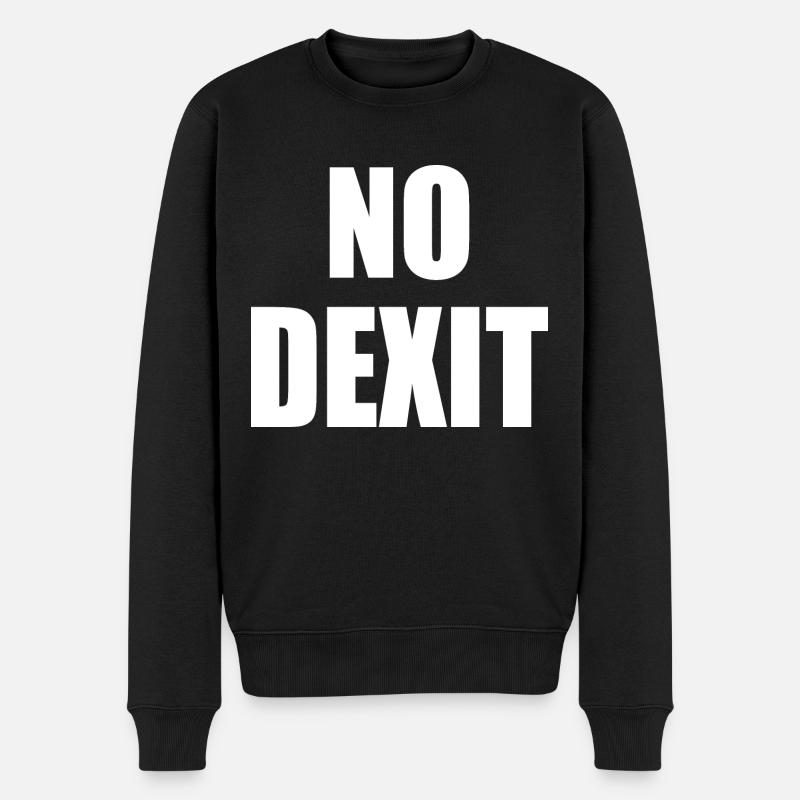 No dexit - Men's Premium Organic Jumper - black