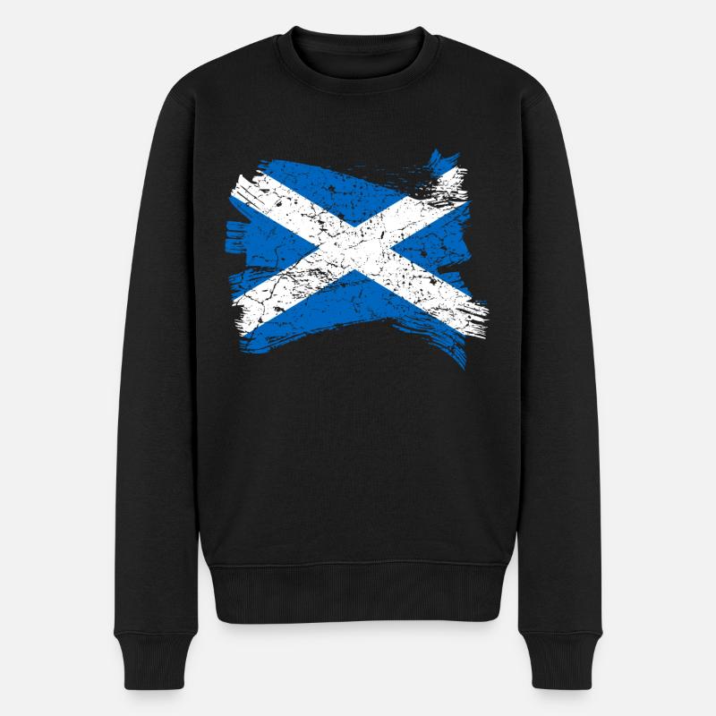 Drapeau de l'Ecosse - Pull Premium bio Homme - noir