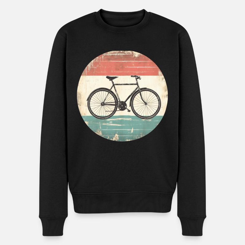 Vélo Rétro - Pull Premium bio Homme - noir