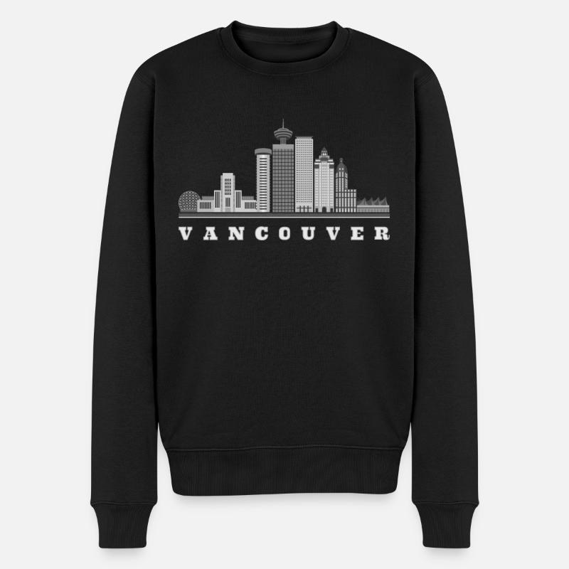 Vancouver Skyline Canada - Pull Premium bio Homme - noir