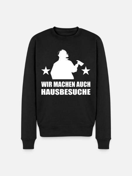 Feuerwehr - Männer Premium Bio Pullover - Schwarz