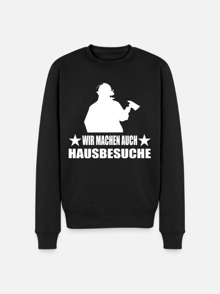 Feuerwehr - Männer Premium Bio Pullover - Schwarz