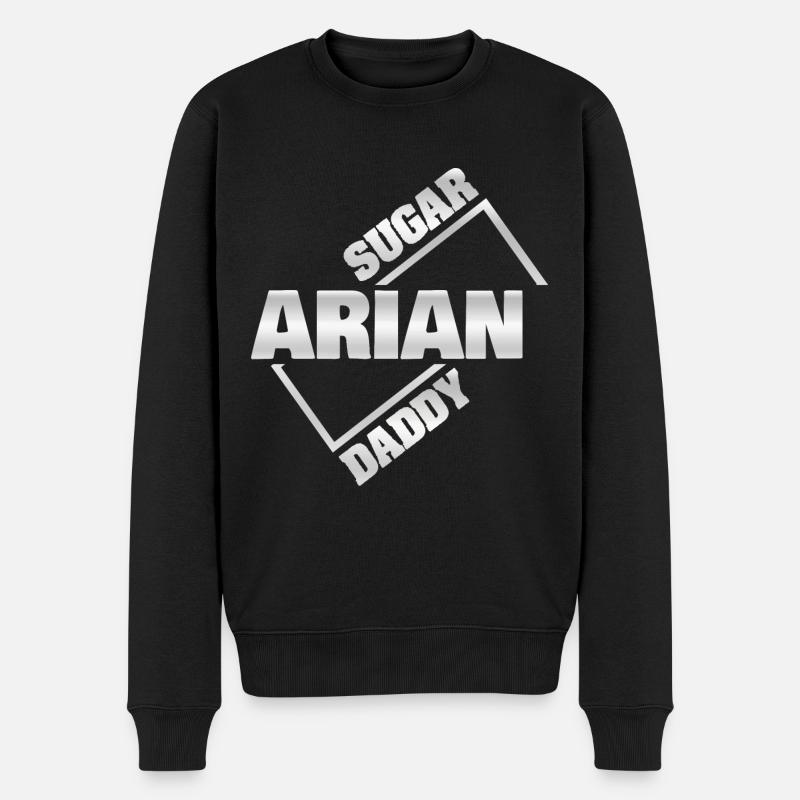 Sucre Arian - Pull Premium bio Homme - noir