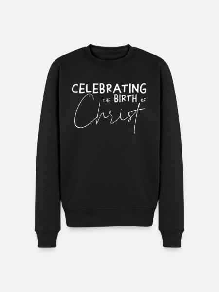 DLM CHRISTMAS W3U - Men's Premium Organic Jumper - black