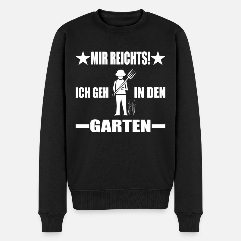 Garten - Männer Premium Bio Pullover - Schwarz