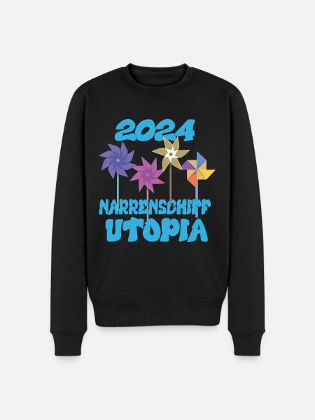 Narrenschiff Utopia, 2024 - Männer Premium Bio Pullover - Schwarz