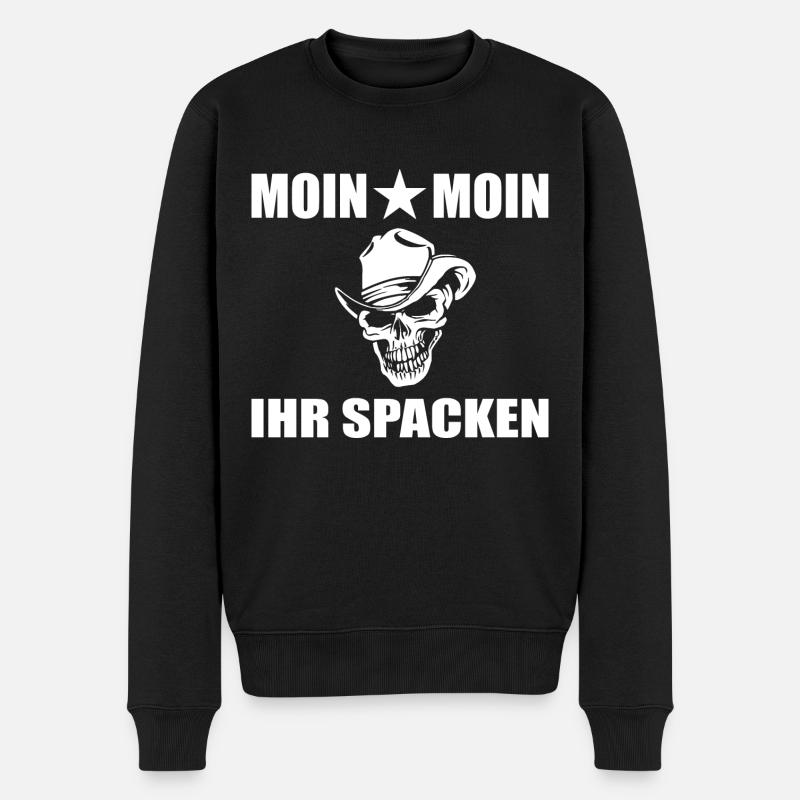 Moin - Männer Premium Bio Pullover - Schwarz