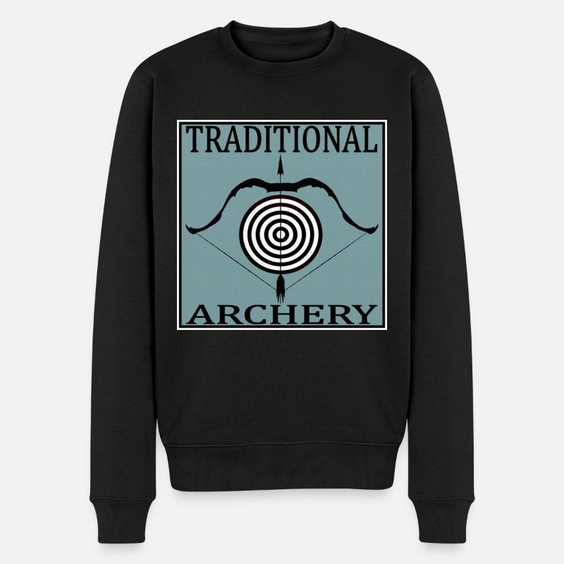 Tir à l'arc traditionnel - Pull Premium bio Homme - noir