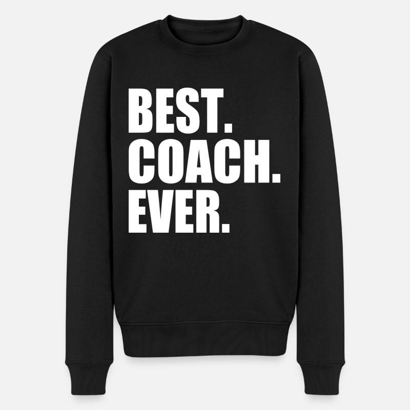 Best coach ever - Pull Premium bio Homme - noir